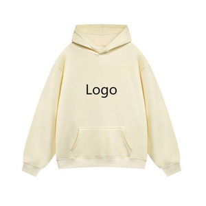 เสื้อสเวตเตอร์มีฮู้ดสำหรับผู้ชายเสื้อมีฮู้ดแบบสวมหัวทรงยูนิเซ็กส์โอเวอร์ไซส์กำหนดโลโก้ได้เอง - Product Image 5