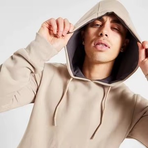 2025 Men's Fashion Fitted Printed Gym Tracksuit Solid Color Sport Sweat Wear Two-Piece Blank Sportswear for Winter - Product Image 3