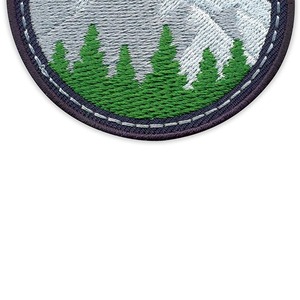 ตราสัญลักษณ์ปักลาย Mountain View ADVENTURE เป็นมิตรกับสิ่งแวดล้อม ปรับแต่งได้ คุณภาพสูง ผลิตจากผ้าทอ พร้อมดีไซน์ตัวอักษรภาษาอังกฤษ - Product Image 5