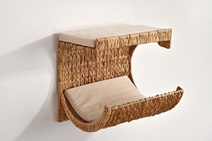 Cama para mascotas de jacinto de agua sostenible: Cesta tejida cómoda para mascotas, cama para mascotas de jacinto de agua Ideal para gatos y perros pequeños a la venta - Product Image 6