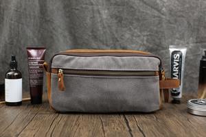 Neceser de lona Día de San Valentín Regalo Padrinos DE BODA Aniversario Dopp Kit para hombres para él 2017 - Product Image 5
