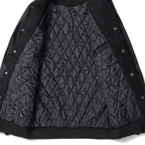 Chaqueta universitaria de béisbol bordada con letras, de cuero personalizada OEM, nueva y de gran venta, para hombre, a precio mayorista económico. - Product Image 3