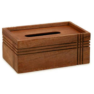 Caja de pañuelos impresa a mano de madera abstracta caja de pañuelos para uso en mesa en el hogar cocina restaurante hoteles Oficina recepción - Product Image 3