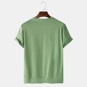 Nueva llegada 2025 100% algodón liso camiseta hombres moda ajuste personalizado impreso camiseta para hombres hecho en Pakistán - Product Image 6