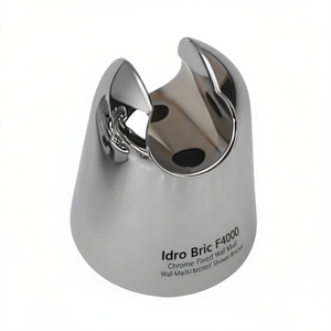 Soporte de Ducha Fijo de Pared Idro Bric F4000 Cromado, Accesorio de Calidad para Cuarto de Ducha - Product Image 2