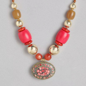 Collar de Cristal de Resina Hecho a Mano con Acabado de Lujo para Mujer, Estilo Fiesta, Collares de Moda, Joyería de Moda - Product Image 1