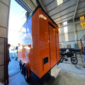 Camión expendedor de alimentos remolcable totalmente equipado, carrito móvil de aluminio para aperitivos y helados, remolque de comida portátil, perrito caliente, comida rápida larga - Product Image 2