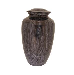 Urne de crémation en aluminium de nouveau design vert avec urne commémorative de souvenir finie noire pour les cendres sacrées adultes - Product Image 4