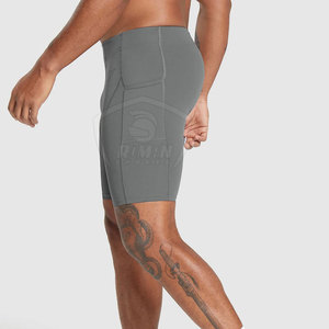High Quality Men's Compression Vale Tudo <b>Shorts</b> High Street Style Elastic Waist Solid Pattern Private Label Men <b>Shorts</b> - Product Image 3