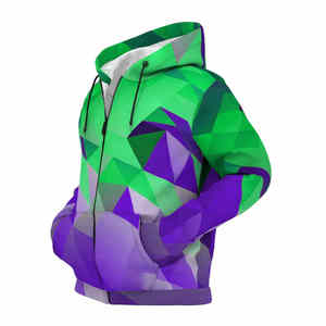 เสื้อฮู้ดขนเฟอร์เชอร์ปาสีดำแบบสั่งทำจากโรงงาน  หนานุ่ม อุ่นสบาย เหมาะสำหรับฤดูหนาว  แบบคลุมหน้าเต็มตัว - Product Image 5