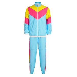 Ensemble de survêtement 2 pièces pour homme, coupe-vent décontracté à imprimé tendance, fermeture éclair, OEM ODM, taille élastique, grande taille, nylon d'hiver - Product Image 1