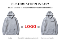 Offre Spéciale personnalisé Designer sérigraphie graphique 100% coton sans ficelle fermeture éclair poids lourd noir recadrée à capuche hommes