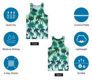 Camiseta sin mangas para correr para hombre, camiseta sin mangas de compresión para gimnasio, camiseta sin mangas y chaleco de gimnasio de verano para hombre, servicio OEM ODM - Product Image 6