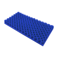 Tapis de ski artificiel personnalisé en PE blanc, emboîtable, pour piste sèche et sports de neige artificielle