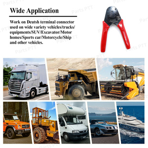 คีมย้ำสายไฟแบบท่อสีแดง/ดำ ขนาด 20-22AWG สำหรับย้ำขั้วต่อสายไฟ - Product Image 6