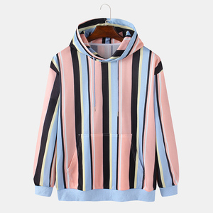 Venta al por mayor de encargo de los hombres 3XL polar pulóver con capucha de alta calidad OEM y ODM estampado colorido patrón con bolsillos para el invierno - Product Image 1