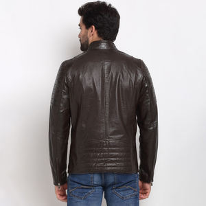 Chaqueta Casual de Piel de Oveja para Hombre, Estilo Racer, Primavera, Estilo Urbano, Resistente al Viento, Impermeable, Transpirable, Suave - Product Image 5