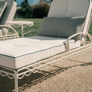 Respaldo reclinable ajustable Cojín Teslin duradero Garantía de 3 años Asiento de patio plegable Tumbona - Product Image 1