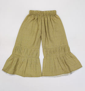 Ensemble Sharara vert olive pour filles Shoryam Fashion, Kurti évasé |   Vêtements ethniques traditionnels en coton pour les mariages, les fêtes et les festivals indiens - Product Image 4