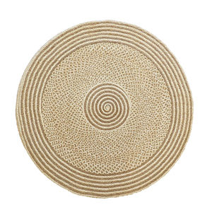 Alfombra de yute ecológica tejida a mano con diseño de fibra natural, alfombrilla elegante para sala de estar, dormitorio, decoración del hogar - Product Image 3