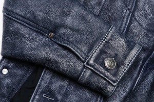 Nueva chaqueta de cuero de piel de vaca para hombre, chaquetas de cuero genuino natural de primavera para motocicleta, abrigo corto ajustado, chaquetas para el S-6XL - Product Image 6