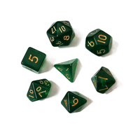 Ensemble de dés en résine liquide carrée DND avec étui cadeau - Dés D&D écologiques en 7 pièces pour Dungeons & Dragons