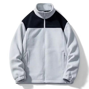 Veste unique de travailleur de haute qualité personnalisée à manches longues écologique hiver Micro polaire 100% coton sweat-shirt chaud Design - Product Image 4