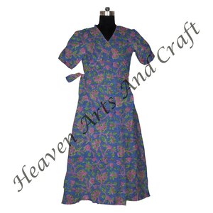 Albornoces de color personalizados con cinturón de corbata Bolsillos Bloque de mano Impreso Albornoz de algodón para el verano - Product Image 2