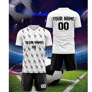 Camiseta de fútbol americano para adultos al por mayor: Blanca, manga larga, cuello redondo, poliéster, perfecta para deportes de equipo, entrenamiento - Product Image 1