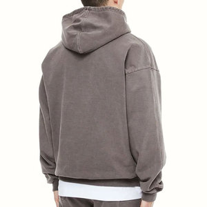Sudadera con Capucha para Hombre, Estilo Casual, Invierno, Lavado Ácido, Forro Polar Transpirable, Diseño Personalizable, Patrón Sólido, Cálida y Cómoda - Product Image 5