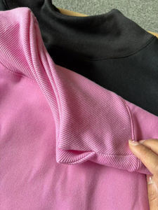 Custom logo <b>Women</b> Oversized Pullover Jumper Similar Style Long Sleeves Drop Shoulder <b>Turtleneck</b> Sweatshirt - Product Image 6