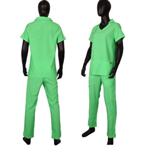 Conjuntos de uniformes de manga corta con cuello alto para clínicas y hospitales - Product Image 1