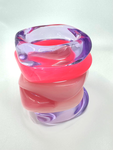 Brazalete Redondo de Resina Moderno para Mujer con Brillantina, Accesorio Cristiano para Fiestas de Crescent Crafts - Product Image 6