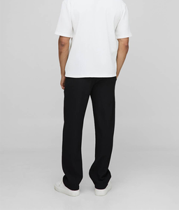 กางเกงสเวตแพนท์ผ้าฝ้ายสั่งทำพิเศษสำหรับผู้ชาย สไตล์สปอร์ตแคชชวล ตกแต่งด้วยแพทช์ปัก  ผ้าหนา สีดำ สตรีทแวร์ ฮิปฮอป แฟชั่น - Product Image 3