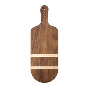 Tabla de cortar de madera de nogal con mango para utensilios de cocina-plato de charcutería Tabla de servir para carne verduras frutas - Product Image 1