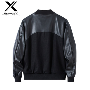 Veste universitaire OEM de haute qualité pour hommes, hiver, chaud, nouveau patch en chenille, broderie, manches en cuir de baseball et lettrage en toile - Product Image 6