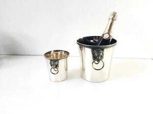 Elegante cubo de hielo de acero inoxidable con acabado martillado para bodas, cócteles, fiestas, uso doméstico, tinas de bebidas indias - Product Image 4