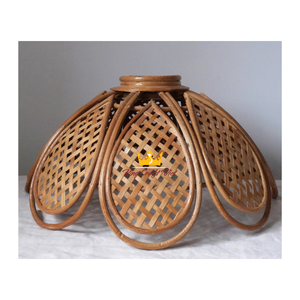 Abat-jour en rotin Vintage pour salon et chambre à coucher, fait par le Vietnam FBA Amazon - Product Image 1