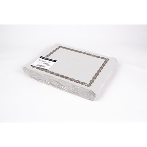 Mantel de Papel Profesional con Estampado Orla, Blanco, 30x40cm, 100gsm, 500 Unidades, B2B - Product Image 1