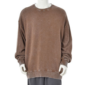 Sudaderas de Gran Tamaño para Hombre, Cuello Redondo, Manga Larga, 100% Algodón, Unisex, Otoño Invierno 2026, Venta al Por Mayor - Product Image 1