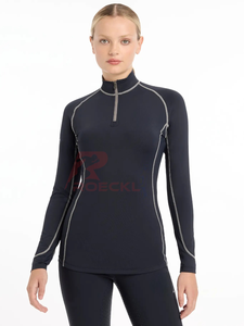 Capa base Premium para mujer, venta al por mayor, control avanzado de humedad, tejido de secado rápido, modelado ergonómico, movimiento activo para exteriores - Product Image 4