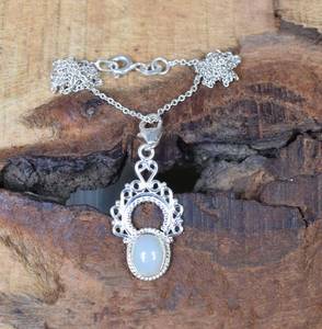 Ethiopian Opal Sterling Silver Pendant Handmade Gemstone Necklace October Birthstone Jewelry Gifts Women - Product Image 1