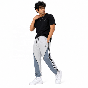 Wholesale <b>Athletic</b> Trousers Drawstring Elastic Waist Color Block Training Casual Jogging Bottoms Custom Fit men's pants USA - Product Image 5