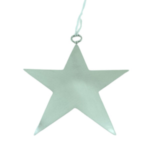 Décoration de Noël ensemble de 3 rennes suspendus en métal placage d'étain tenture murale en fer de taille moyenne pour la décoration de la maison - Product Image 6