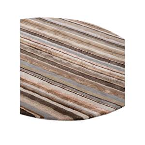 Acar Classic Striped Grey & Black <b>Hand</b> <b>Tufted</b> Wool & Viscose <b>Rug</b> TNQ-1359 Flat Weave Rectangle Jute <b>Rug</b> for Home Use for Hallway - Product Image 2