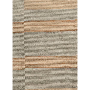 Alfombra de Lana Tesoro Gold Tejida a Mano, Alfombra Rectangular de Viscosa de 10 mm con Rayas, Diseño AUBUSSON para Uso en el Hogar y el Pasillo -Hwl-502 - Product Image 3