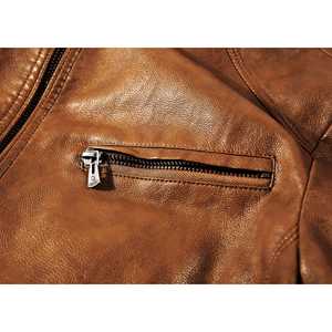 Fashion Causal Vintage <b>Leather</b> Men's Jackets <b>Coat</b> Men Spring Outfit Design Motor Biker Pocket PU <b>Leather</b> Jacket For Men - Product Image 3