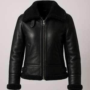 Chaqueta Estilo Piel Sintética, Sensación Afelpada, Ajuste Cómodo, Opción de Marca Personalizada, para Mujer, Moda para Clima Frío y Uso Casual - Product Image 2