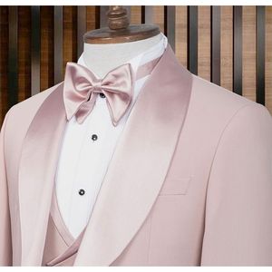 Traje de Esmoquin Premium para Hombre, 80% Lana, Diseño Elegante y Ajustado para Bodas, Fiestas Formales y Eventos Nocturnos, Cierre de un Solo Botón - Product Image 2