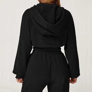 Femmes Gym Crop Tops Loose Fit Long Sleeve Fitness Sweatshirt Workout Yoga Long Sleeve Female Running Push Up Sports Shirts - Product Image 4